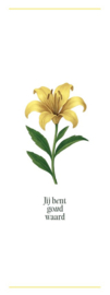 INSTEEKKAART - BLOEMEN Jij bent goud waard