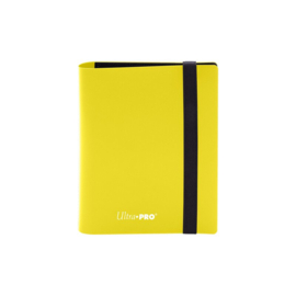 Ultra Pro - 2-Pocket PRO-Binder - Eclipse Lemon Yellow