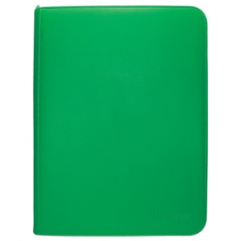 UP - Vivid 9-Pocket Zippered PRO-Binder: Green
