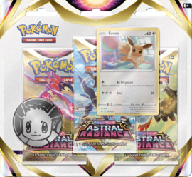 Pokémon TCG Sword & Shield 10 Astral Radiance 3-pack Blister Eevee