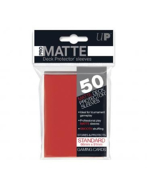 Ultra Pro - Standard Sleeves - Pro-Matte - Non Glare - Red (50 Sleeves)