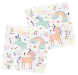 Unicorns & Rainbows Servetten