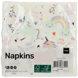 Unicorns & Rainbows Servetten