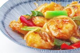 Prawns sweet and sour
