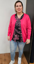 Ze-Ze vest Norma raspberry