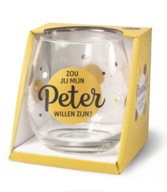 GLAS WIJN/WATER - VRAAG PETER