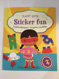 SUPER GIRLS STICKER FUN - AANKLEEDPOPPEN