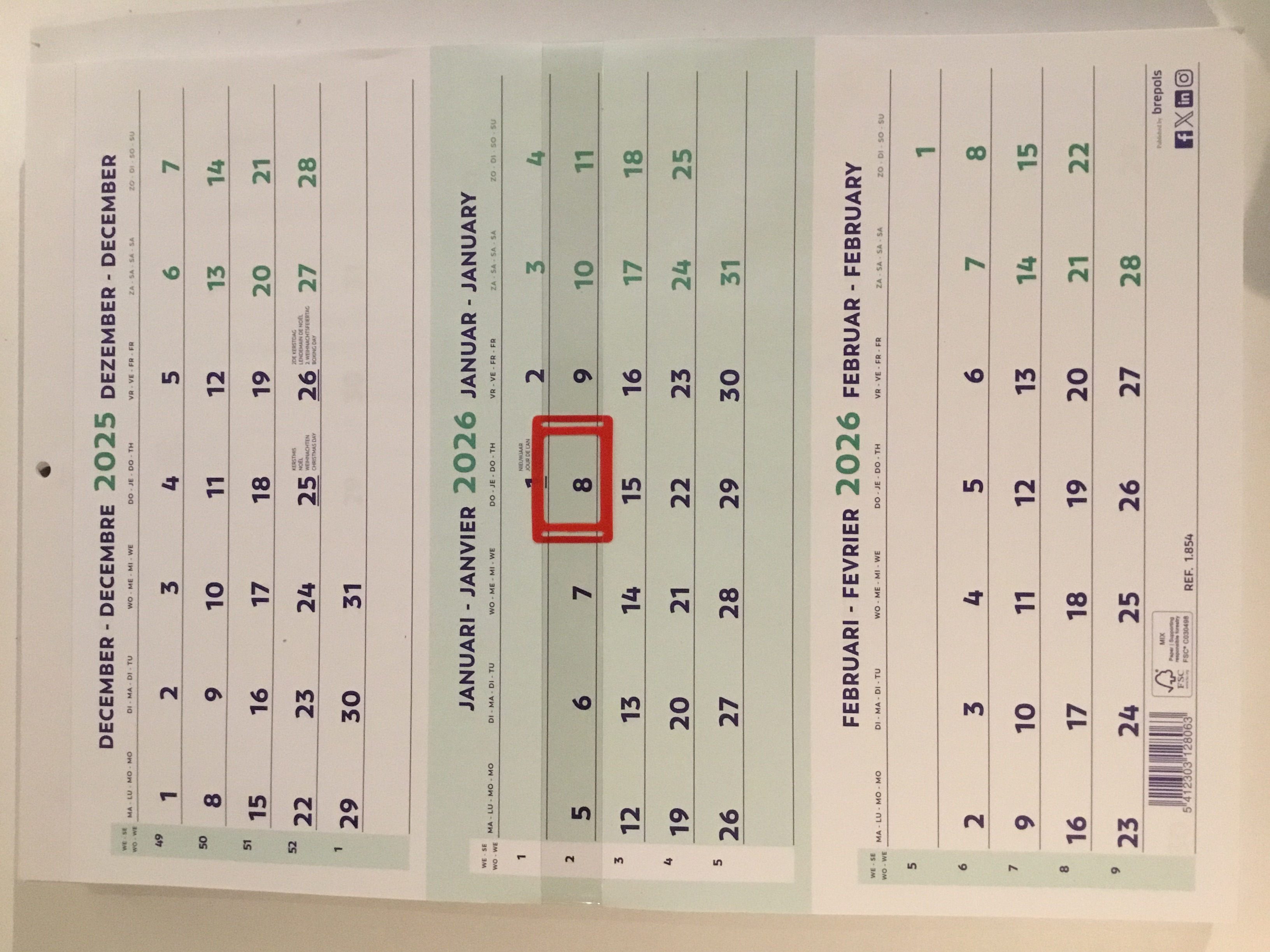 DRIEMAANDSKALENDER 2026