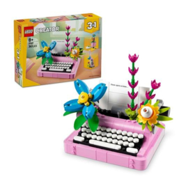 D - LEGO TYPEMACHINE MET BLOEMEN