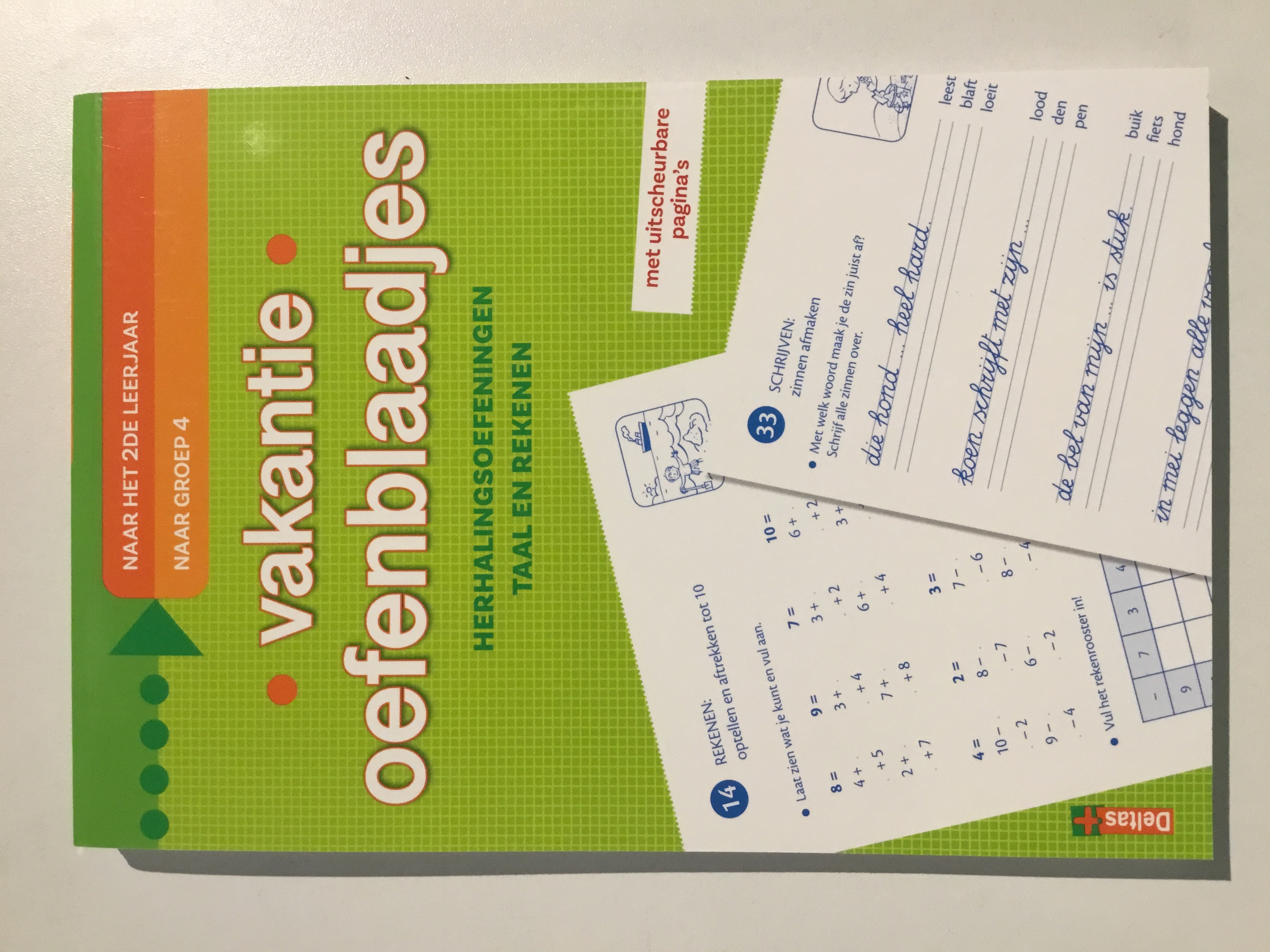 VAKANTIE OEFENBLAADJES 2DE LEERJAAR