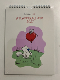 DOE EENS LIEF WEEKNOTITIEKALEN