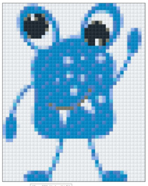 PIXELHOBBY MONSTERBLAUW - 1PLAAT - 23MATJES