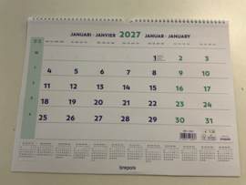 MAANDKALENDER BREPOLS 2027 