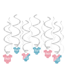 GENDER REVEAL - SWIRL DECORATIONS