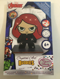 CRYSTAL ART BUDDIES MARVEL BLACK WIDOW