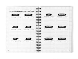 Budgetplanner Kasboek A5 // Zwart Wit