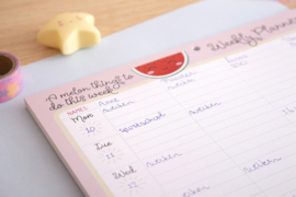 Weekplanner Papier A4 Kawaii // Familieplanner Gezinsplanner