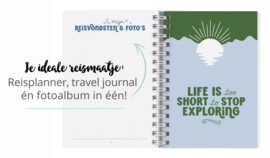 Travel Journal Reisdagboek // Reisplanner Pocket Blauw