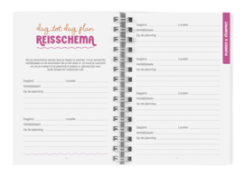 Travel Journal Reisdagboek // Vakantiedagboek Pocket Roze