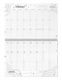 Droom, Plan & Doe // LUNA Familieplanner 2025 // XL Maandkalender Gezinsplanner Zes Personen