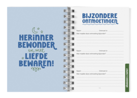 Travel Journal Reisdagboek // Reisplanner Pocket Blauw