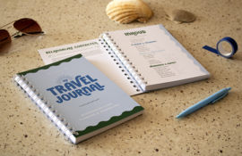 Travel Journal Reisdagboek // Reisplanner Pocket Blauw