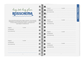 Travel Journal Reisdagboek // Reisplanner Pocket Blauw