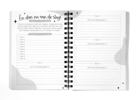 Jaaragenda 2024 A5 Zwart Wit // Agenda met ringband
