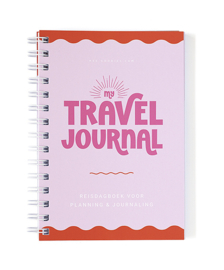 Travel Journal Reisdagboek // Vakantiedagboek Pocket Roze