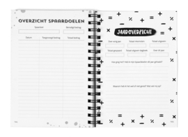 Budgetplanner Kasboek Huishoudboekje A5 // Zwart Wit