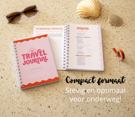 Travel Journal Reisdagboek // Vakantiedagboek Pocket Roze
