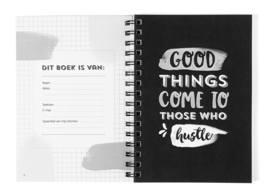 Budgetplanner Kasboek Huishoudboekje A5 // Zwart Wit