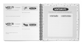 Zwangerschapsdagboek 9 Maanden Dagboek Zwanger // Zwart Wit