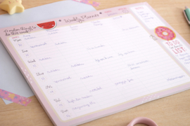 Weekplanner Kind A4 Kawaii // Familieplanner Gezinsplanner