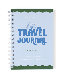 Travel Journal Reisdagboek // Reisplanner Pocket Blauw