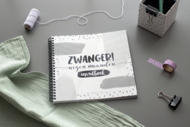 Zwangerschapsdagboek 9 Maanden Dagboek Zwanger // Zwart Wit