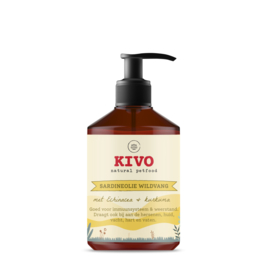 Kivo Sardineolie met Echinacea & Kurkuma | 500 mL