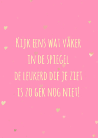 Kaart LEUKERD ( wit of roze )