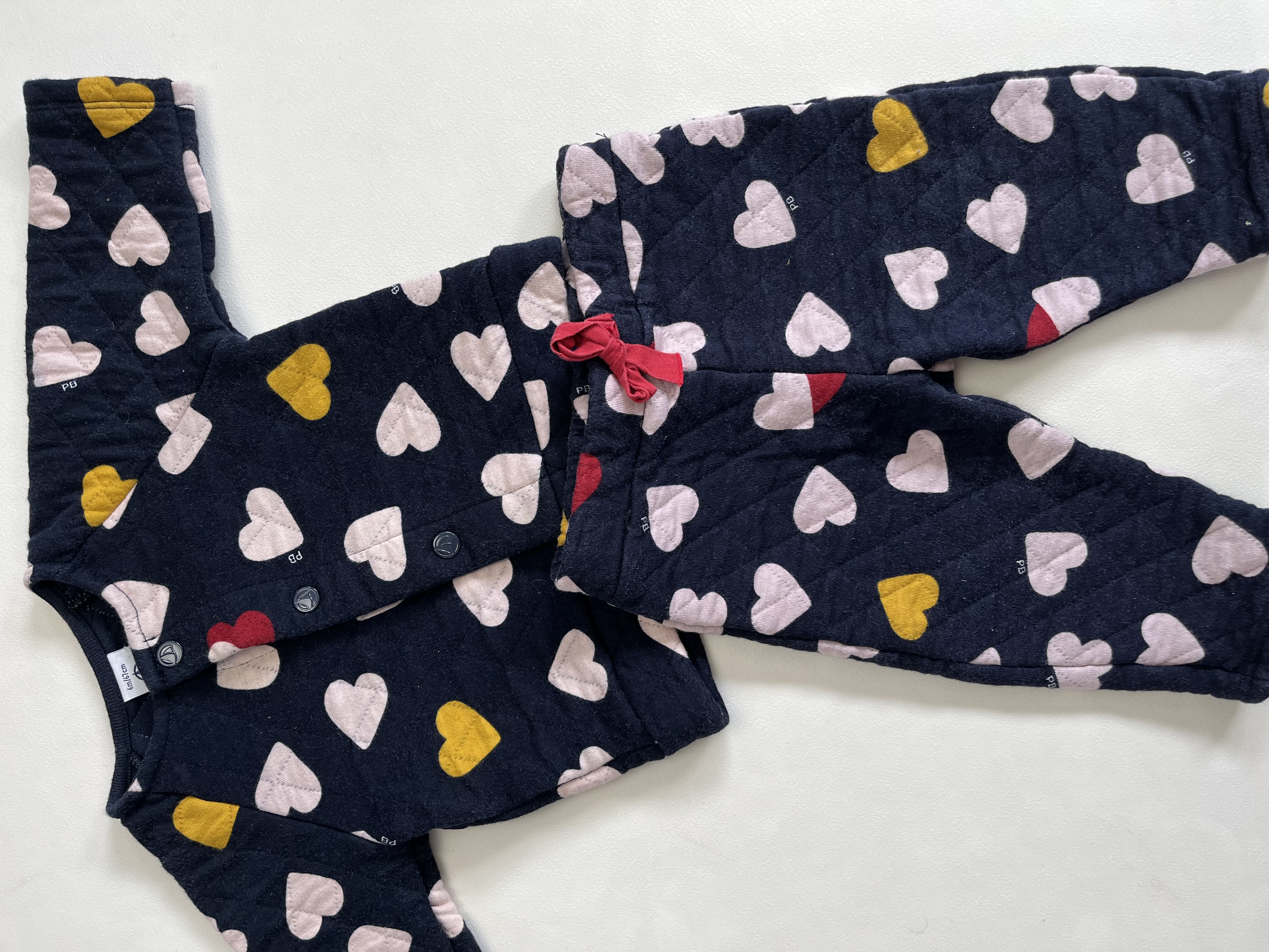 Petit Bateau setje maat 62/68