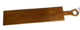 Teak serveerplank ca. 14x70cm