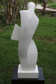 ABSTRAK TERRAZZO wit 100cm