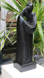PENSIVE STATUE zwart 54cm
