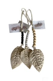 Hanger veer-wit wit ca. 8x20cm