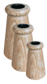 Kandelaar Linna naturel ca. 10cm UITVERKOCHT