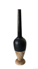 Kandelaar Mads naturel/zwart ca.15cm