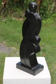 FAMILY STATUE zwart 60cm