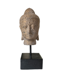 Buddha goud antiek op stand 6x6x16cm