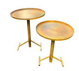 Bijzet tafel blue gold 31x40cm