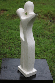 ABSTRAK TERRAZZO DANCE wit 62cm