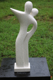 ABSTRAK TERRAZZO DANCE wit 62cm